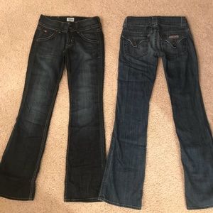 Hudson and 7 for all mankind jeans sz 24